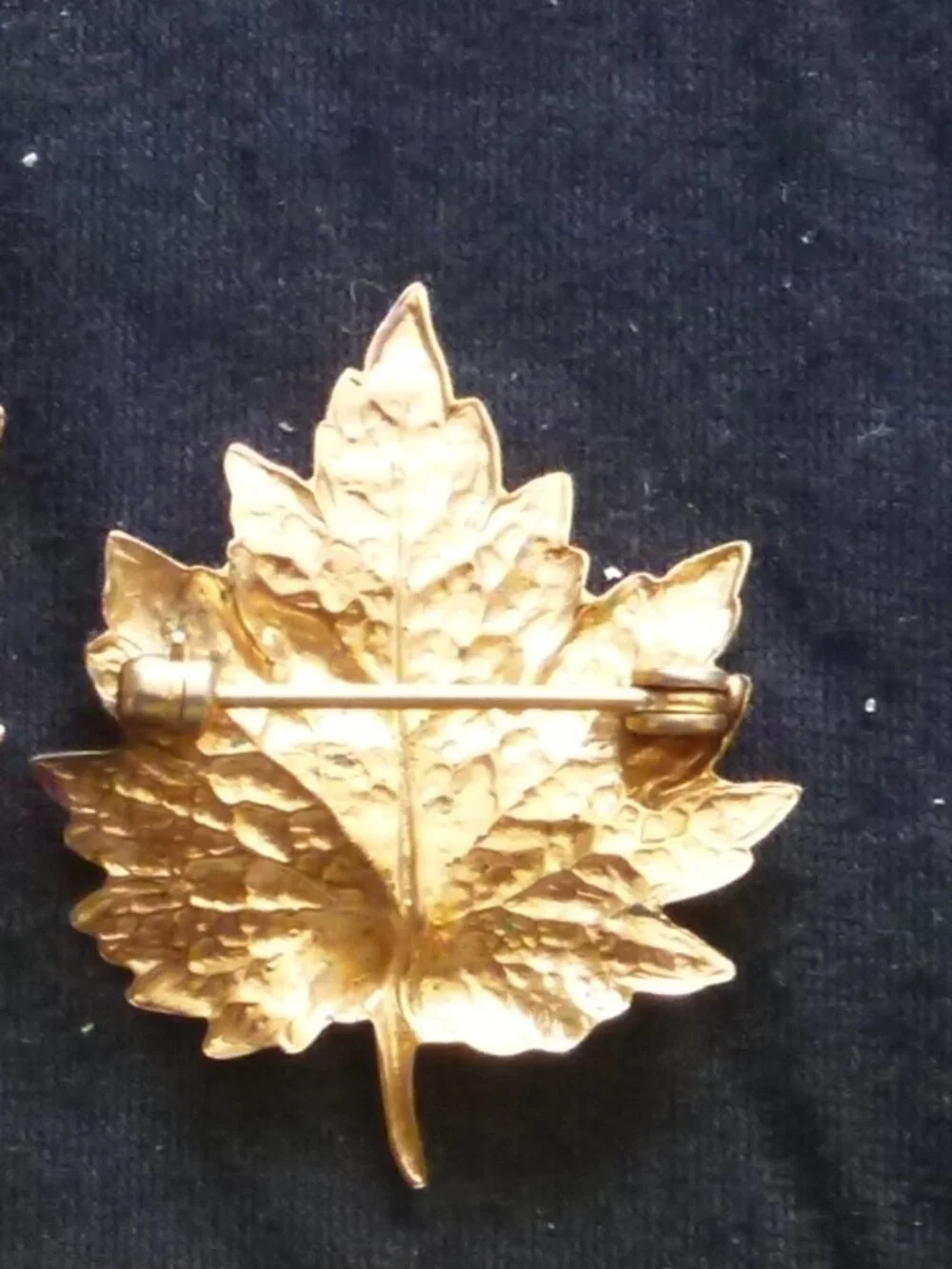 Vintage Autumn Enamel Maple Leaf Brooch Set & Signed DRL Creations Raccoon Pin